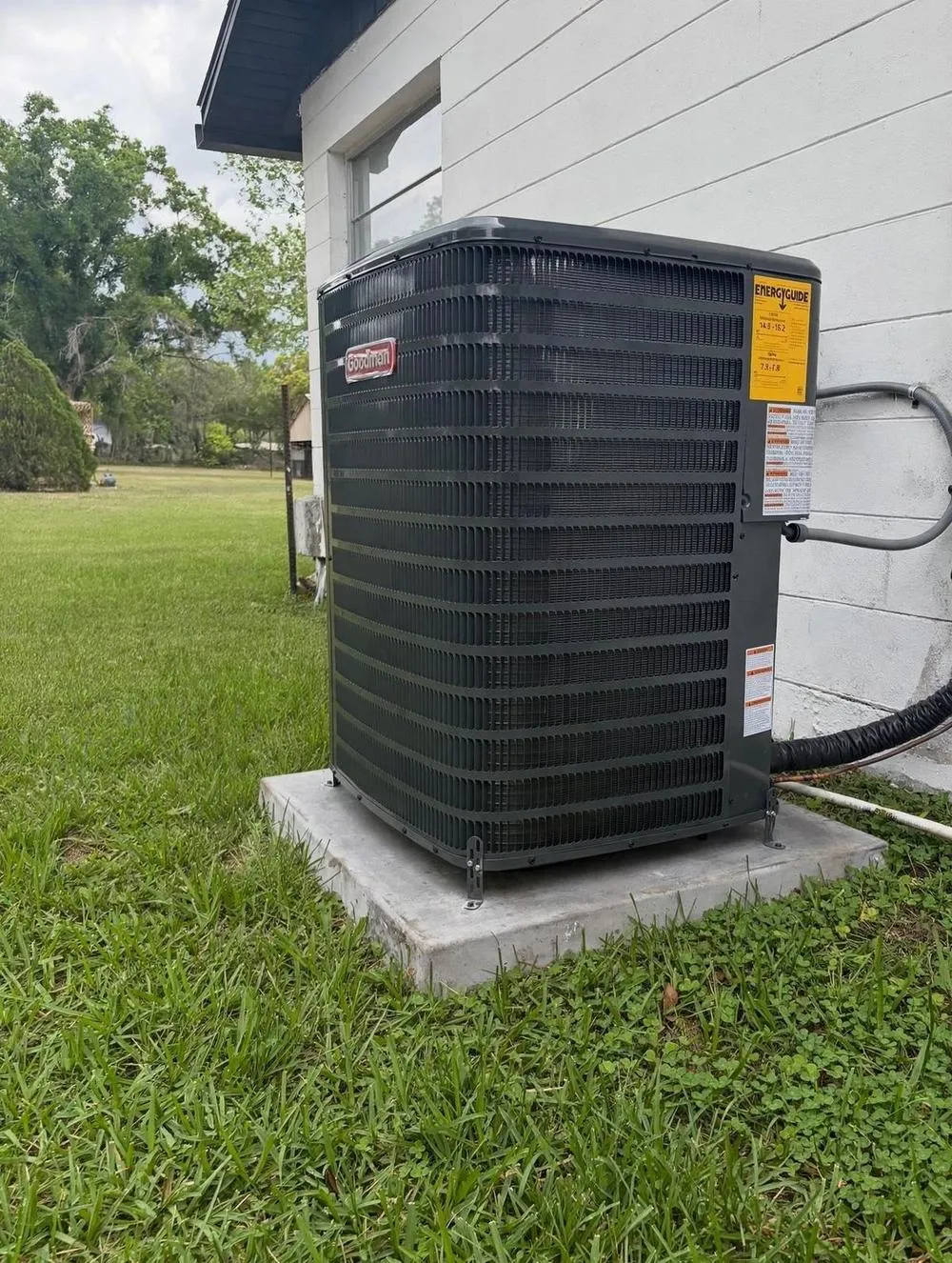 New condenser installed by Mendoza Heating and Air in Riverview, FL